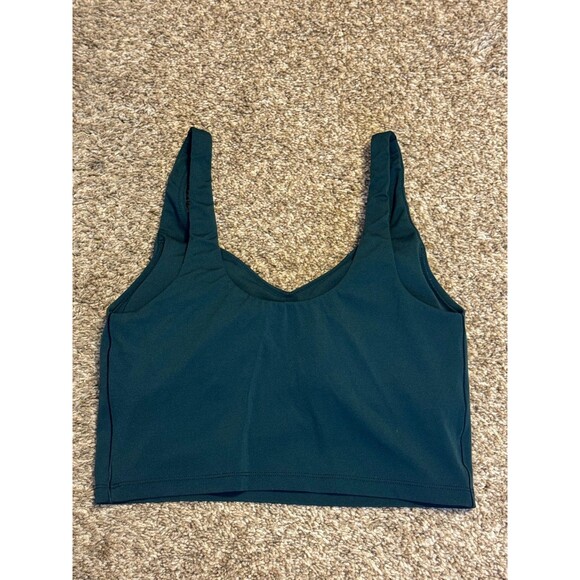 Aerie Offline Dark Teal V-Neck Crop Top, Pre owned no flaws Excellent - Picture 4 of 7